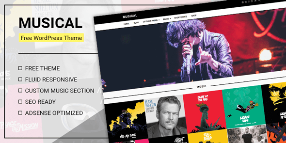 Musical – Free WordPress Theme